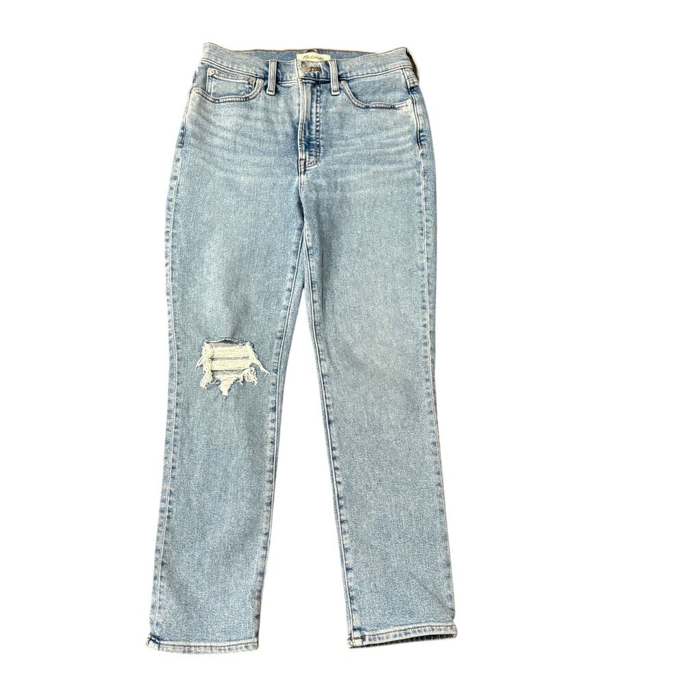 Madewell The Perfect Vintage Jean High Rise 27 Light Wash Straight Leg Chic